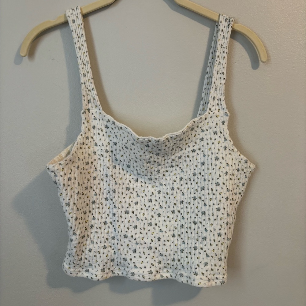 American Eagle Cropped Floral Tank